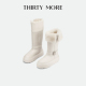 雪国派对 Thirty More雪地靴女2025冬季 新款 厚底外翻两穿棉靴