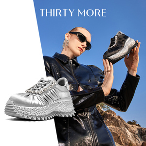 Thirty More潮流老爹鞋2026春夏新款增高百搭厚底休闲女款运动鞋