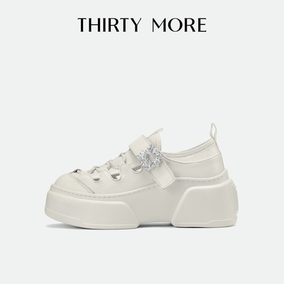 【闪亮之名】Thirty More厚底休闲鞋2025秋冬新款增高透气运动鞋