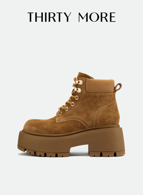 【城野猎人】Thirty More复古短靴女2025秋冬新款户外百搭马丁靴
