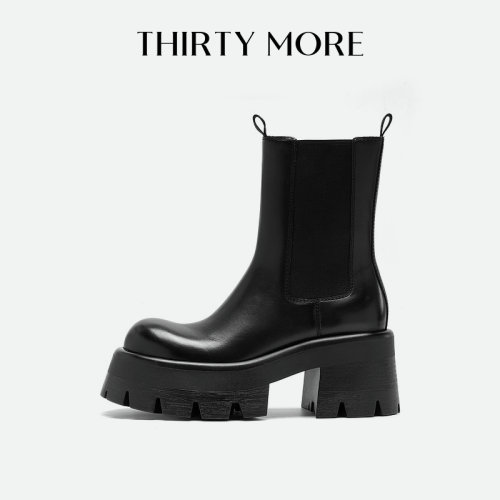 厚底短靴THIRTYMORE英伦风