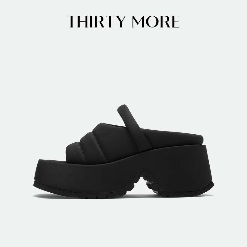 【街头爱豆】Thirty More厚底凉鞋女2026夏季新款百搭休闲凉拖鞋,女鞋,时装凉鞋,淘宝优惠券,粉丝福利购,淘宝优惠卷