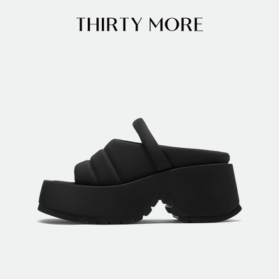 【街头爱豆】Thirty More厚底凉鞋女2026夏季新款百搭休闲凉拖鞋