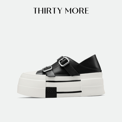 【玩转巴黎】Thirty More厚底板鞋2026春夏新款爬梯鞋复古休闲鞋