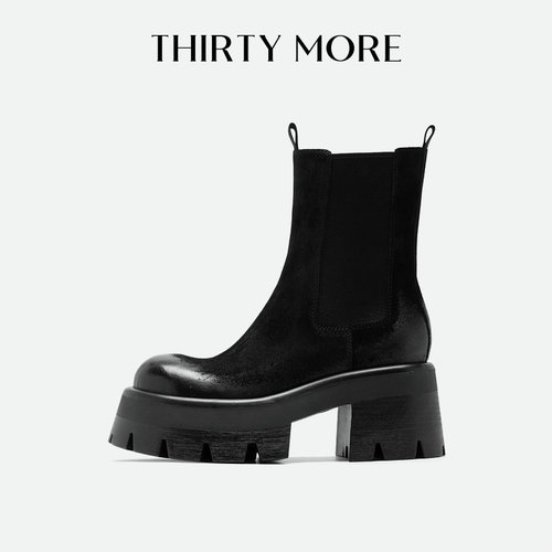 THIRTYMORE厚底切尔西短靴