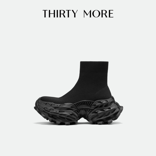【型格魅力】Thirty More厚底高邦弹力靴2025秋冬新款瘦瘦靴袜靴