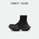 瘦瘦靴袜靴 More厚底高邦弹力靴2025秋冬新款 型格魅力 Thirty