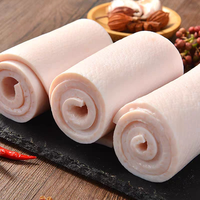 长条纯脊背皮猪皮新鲜冷冻精品大块土猪国产生猪肉猪大块皮包邮批