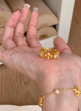 轻奢百搭气质感时尚指环女