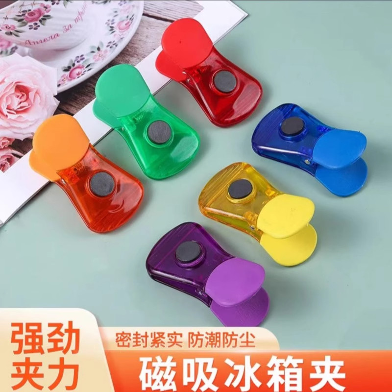 密封夹 6只装 冰箱磁吸夹保鲜袋调料袋家用夹子透明收纳夹封口,厨房/烹饪用具,封口夹,淘宝优惠券,粉丝福利购,淘宝优惠卷