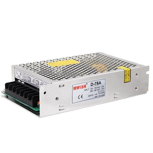 新品D-75A变h压器75B 75C双组输出75W5V12V24V双路两路开关电源工