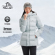 伯希和收腰羽绒服女2025新款 户外800蓬鹅绒保暖修身 轻量防风外套