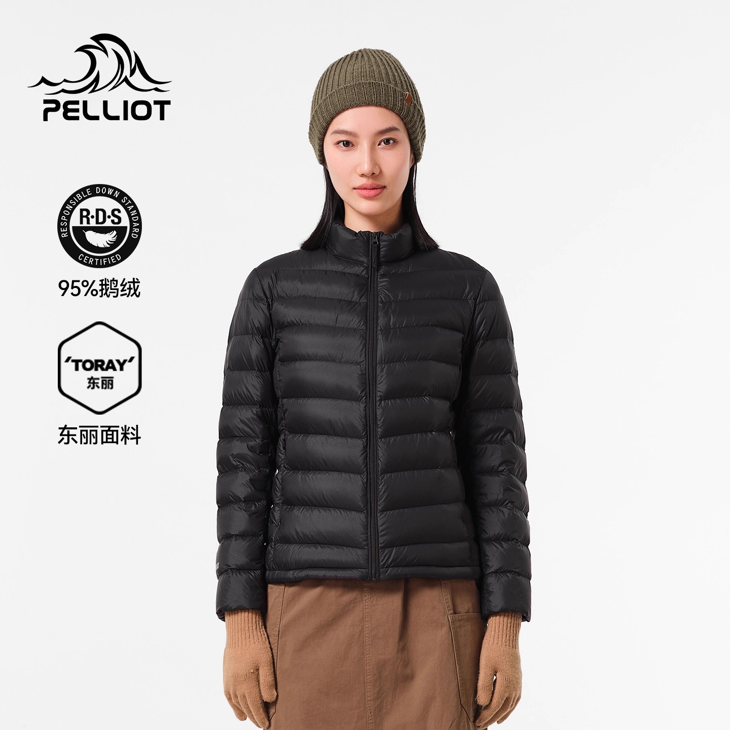 伯希和户外排骨羽绒服女800蓬