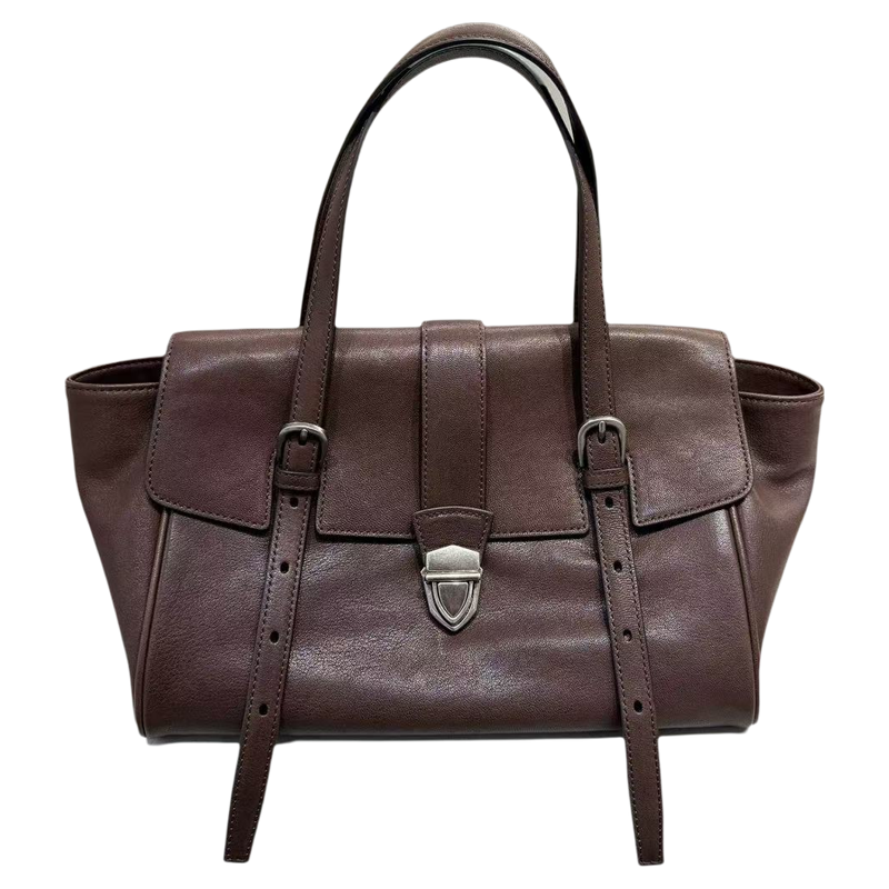 2026新款植鞣法棍公文包小众高级感通勤手提包复古简约单肩腋下包