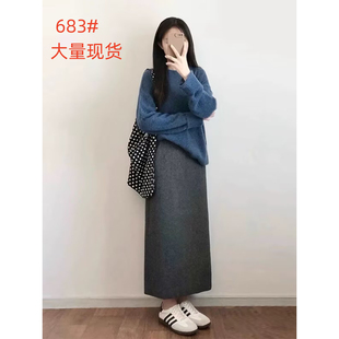 绝美圆领套头穿搭设计感茶里茶气连衣裙两件套 时尚 2024秋冬季 新款