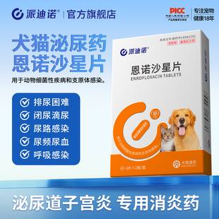 派迪诺恩诺沙星片猫用狗用猫咪泌尿系统药宠物支原体感染消炎药