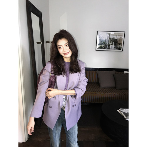 高级宽松气质通勤西装外套女