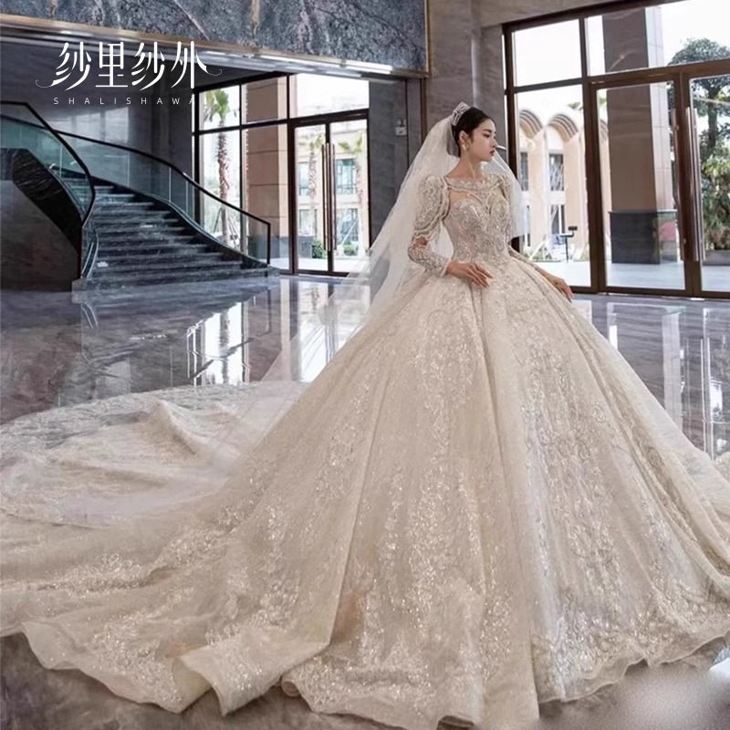 婚纱裙撑6圈纱超蓬特大礼服结婚