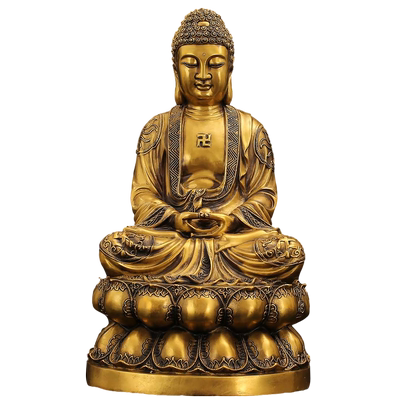 铜臻祥纯铜佛象中式佛堂摆件