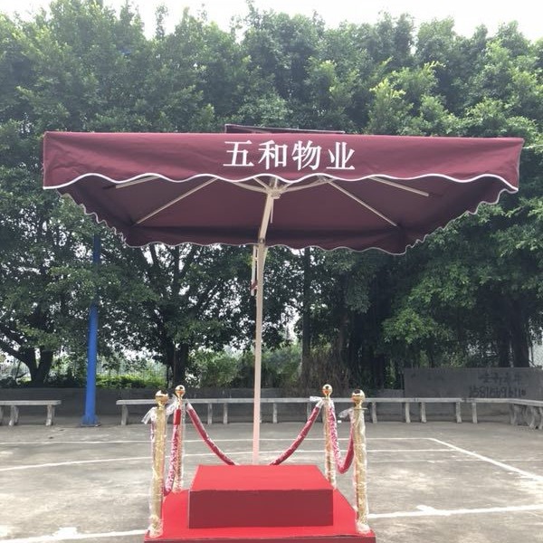 厂家直销小区单双层保安站岗台不锈钢带伞执勤岗亭门卫岗台保安亭