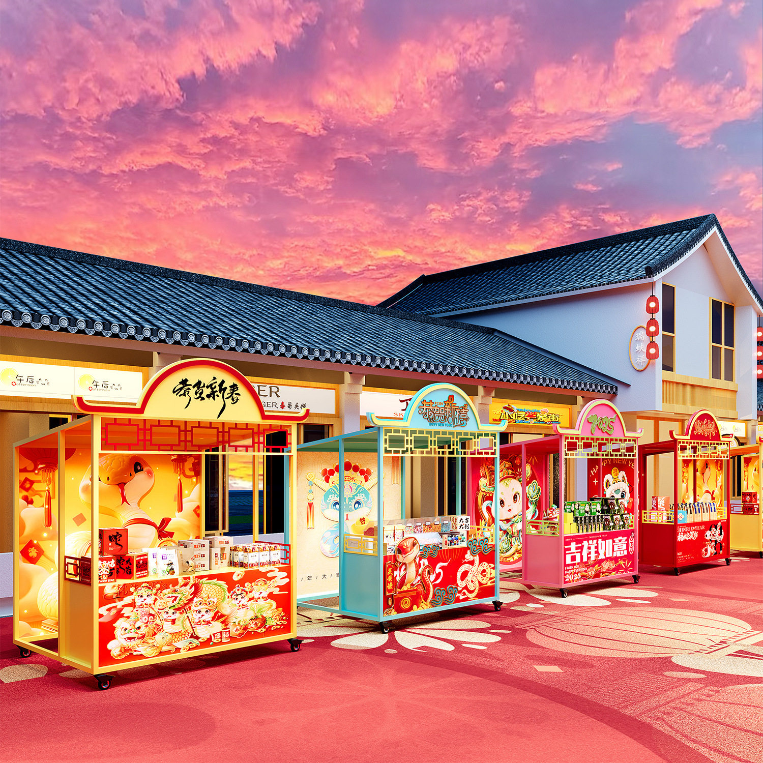 网红夜市美食街小吃促销架户外景区可移动摆摊架集市大型活动摊架,五金/工具,美食车/早餐车/小吃车,淘宝优惠券,粉丝福利购,淘宝优惠卷