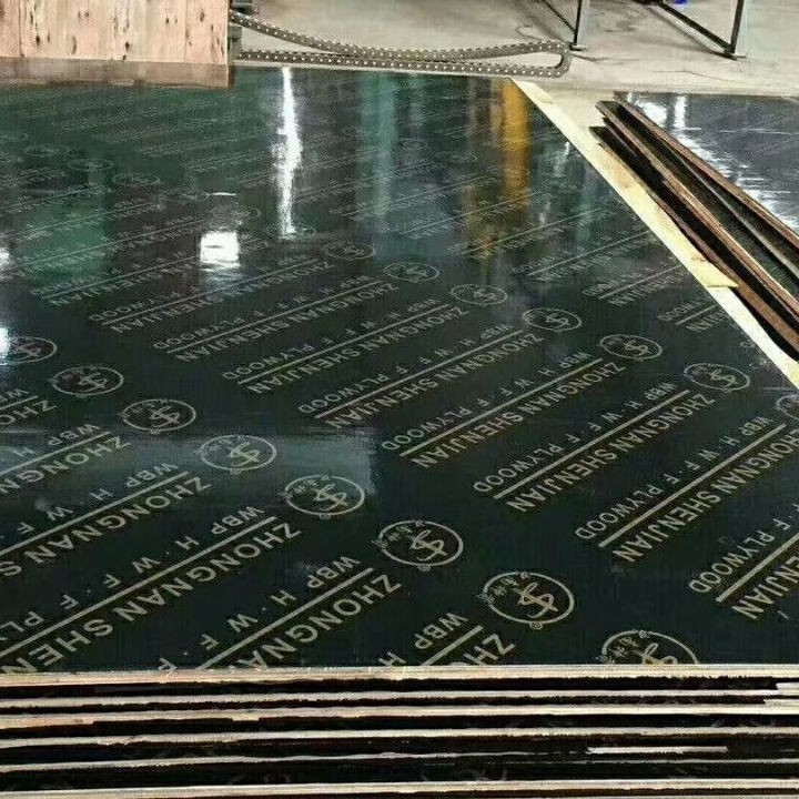 建筑模板Plywood 18mm清水工地覆膜板二次成型版面亮不粘面