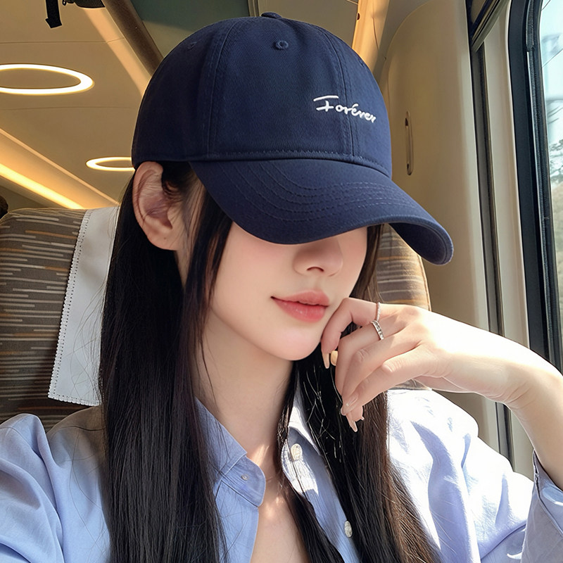 韩版宽帽檐棒球帽女2026新款显脸小方圆脸帽子深顶大头围鸭舌帽男