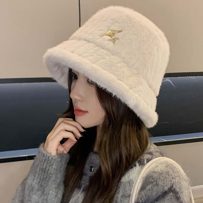 2024冬季新款保暖毛绒帽