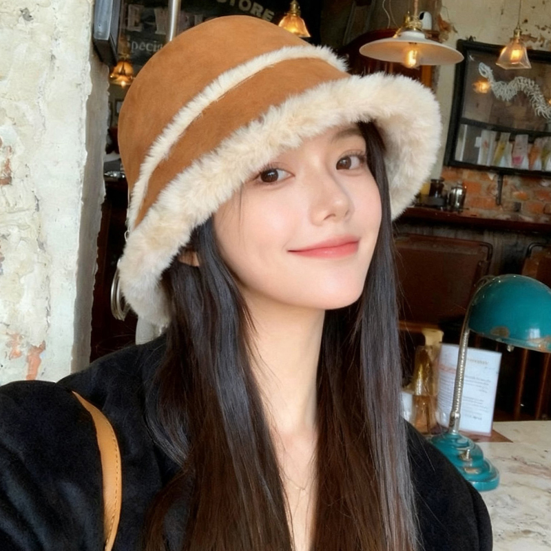 东北麂皮绒毛绒棉帽秋冬加绒加厚