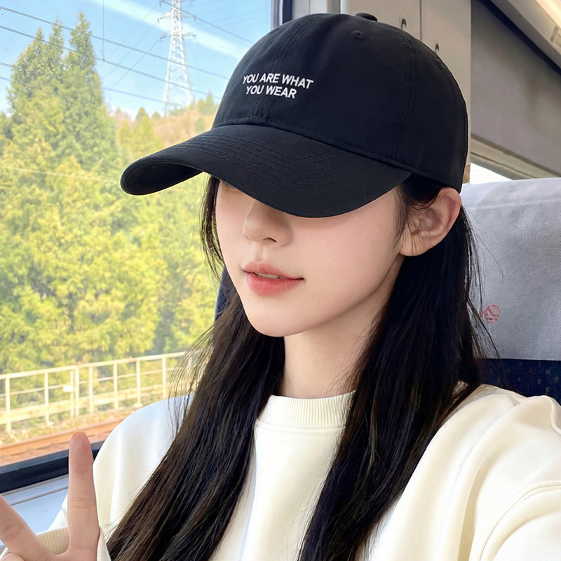 韩版黑色棒球帽女2026新款软顶宽帽檐鸭舌帽男大脸显小大头围帽子
