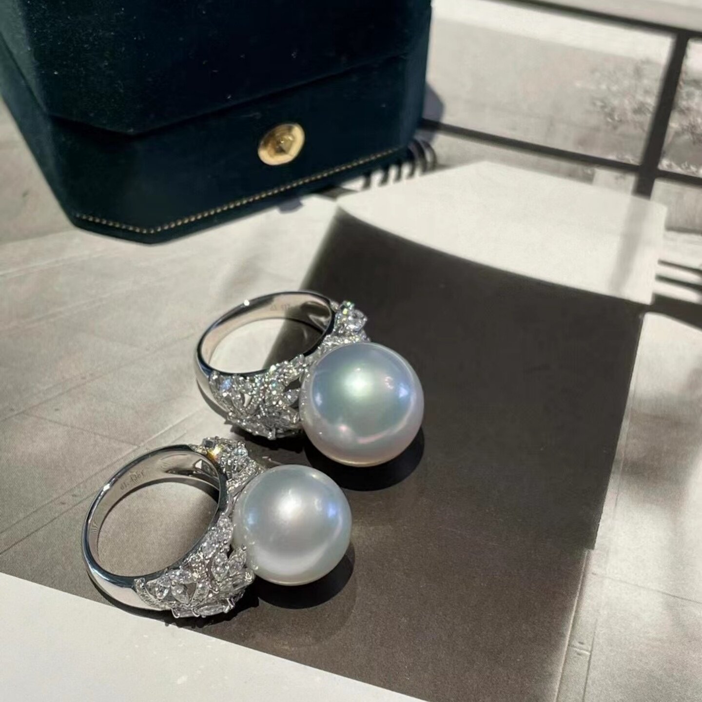 名媛范钻石澳白戒指维纳斯大龙珠年底天花板的戒指款极光无暇