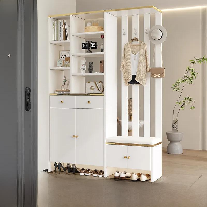 可定制轻奢隔断柜鞋柜鞋凳一体沙发玄关柜组合现代简约入户门厅柜