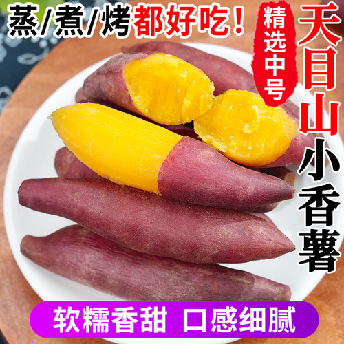 临安天目山小香薯正宗农家自种小番薯地瓜蜜薯旗舰店新鲜板栗红薯