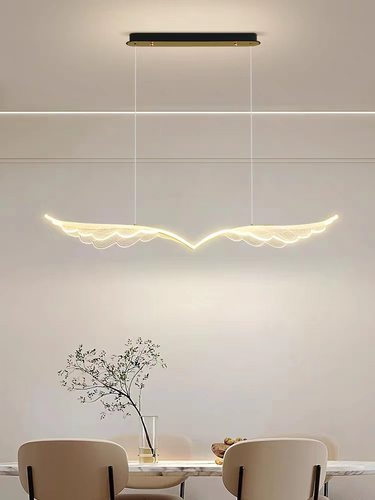 新款亚克力餐厅吊灯现代简约创意个性艺术翅膀灯卧室收银台吧台灯