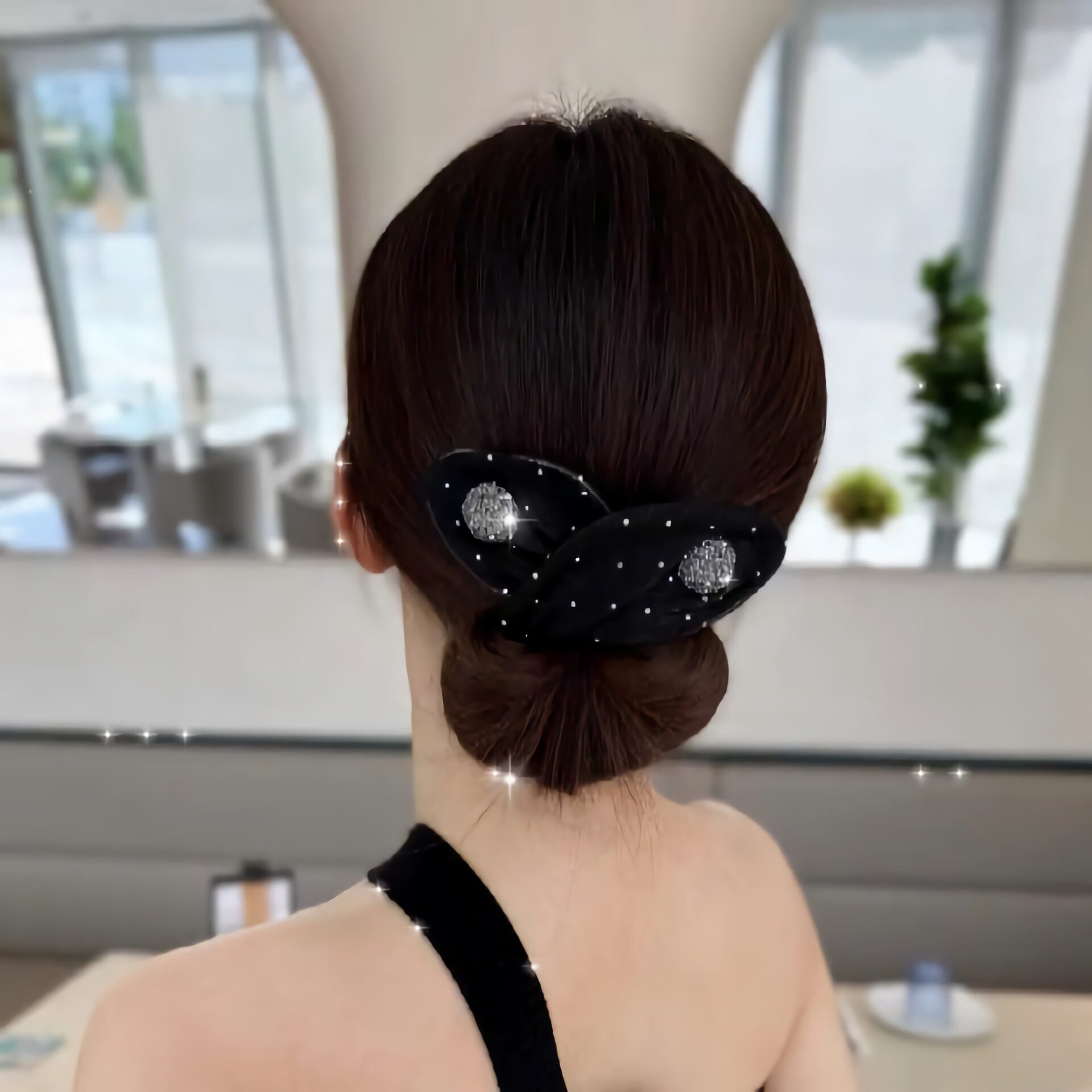 新款懒人扭扭夹盘发神器布艺卷发丸子头蝴蝶结发夹头饰抖音同款女