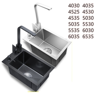 黑色纳米单槽304不锈钢迷你小水槽小号厨房洗菜盆吧台窄长型水槽