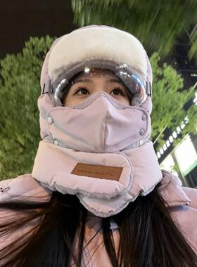 秋冬骑行加绒防寒面罩雷锋帽