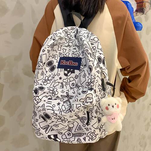 小众双肩包高中生大学生通勤书包