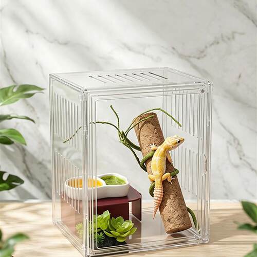 透明亚克力爬宠饲养箱水陆两用