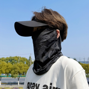 防晒面罩男士夏2025户外骑行遮阳护全脸防护冰丝凉感脸罩脖套骑车