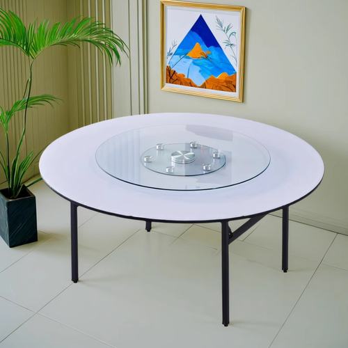 折叠圆桌酒店饭店餐厅送货上门