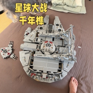 星球大战兼容积木千年隼号高难度巨大型男孩子拼装玩具生日礼物