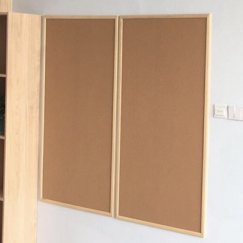 软木板照片墙贴留言板背景墙板幼儿园装饰板松木墙定制软木展示板