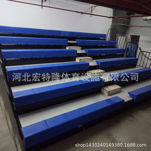 条凳伸缩活动看台学校 可移动收缩简易看台游泳馆 抽屉式活动看台