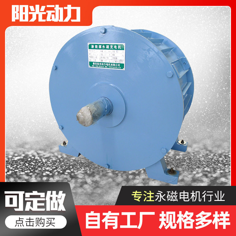 源头厂家出售规格多样盘式发电机自然散热水平轴安装盘式发电机