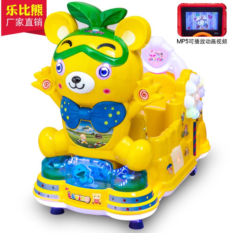 2022新款电动儿童投币扫码支付音乐摇摆机叮当猫摇摇车乐比熊特价