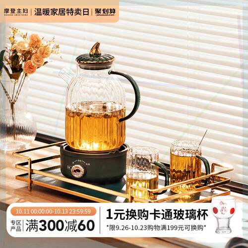玻璃茶壶电陶炉煮茶器家用茶水杯养生泡茶壶耐高温烧水壶