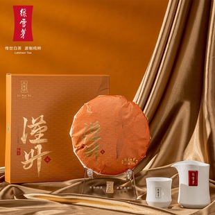 绿雪芽 五虎将汉升福鼎白茶2017白牡丹寿眉紧压福建高山白茶357g