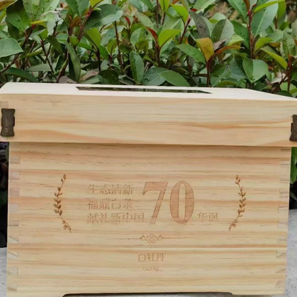 绿雪芽70周年纪念款2019年白牡丹特级福鼎白茶600g木箱
