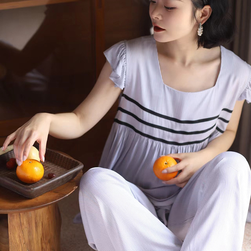 维安花密【漫野碎花】法式碎花睡衣女纯棉小吊带俩件套家居服